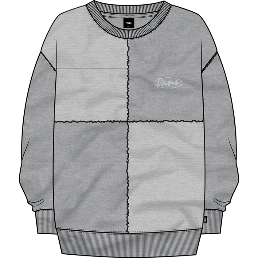 Vans Women's Crosscheck Oversized Crew Sweatshirt