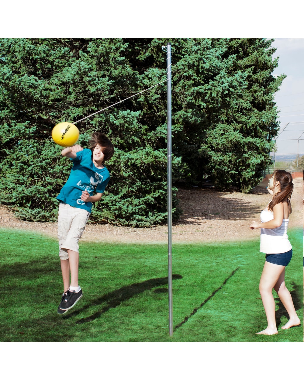 By Group Park & Sun Deluxe Tetherball Set - in use