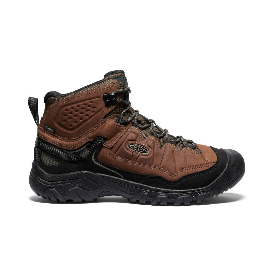 Keen Men's Targhee IV Mid Waterproof Wide Bison/Black lateral