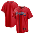 Nike Atlanta Braves Red Replica Jersey - Blank