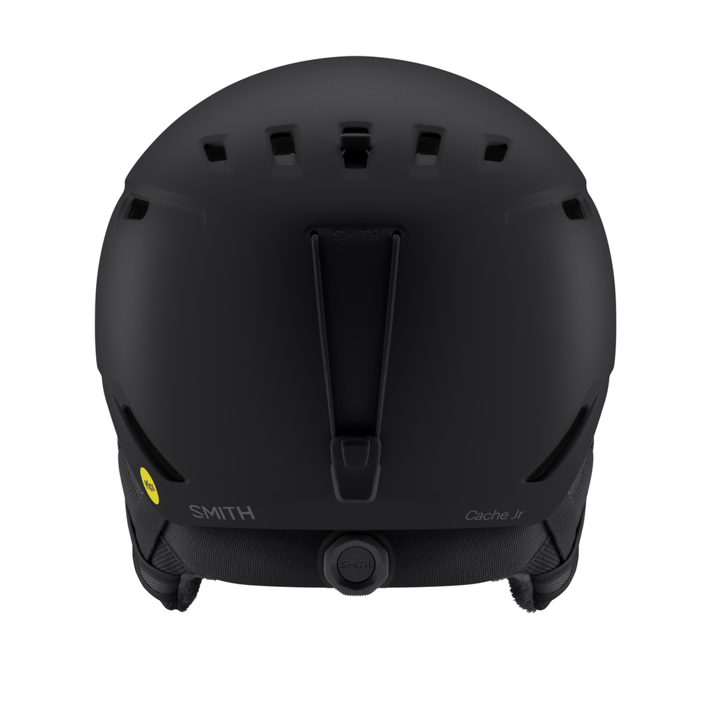 Smith Junior Cache Mips Helmet - Matte Black, back view