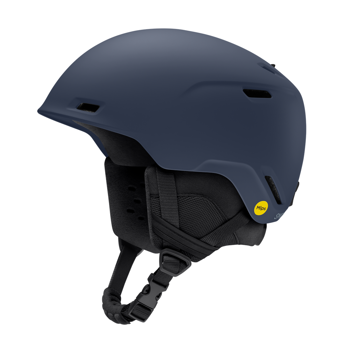 Smith Cache Mips Helmet - Matte Royal Navy, 3/4 view