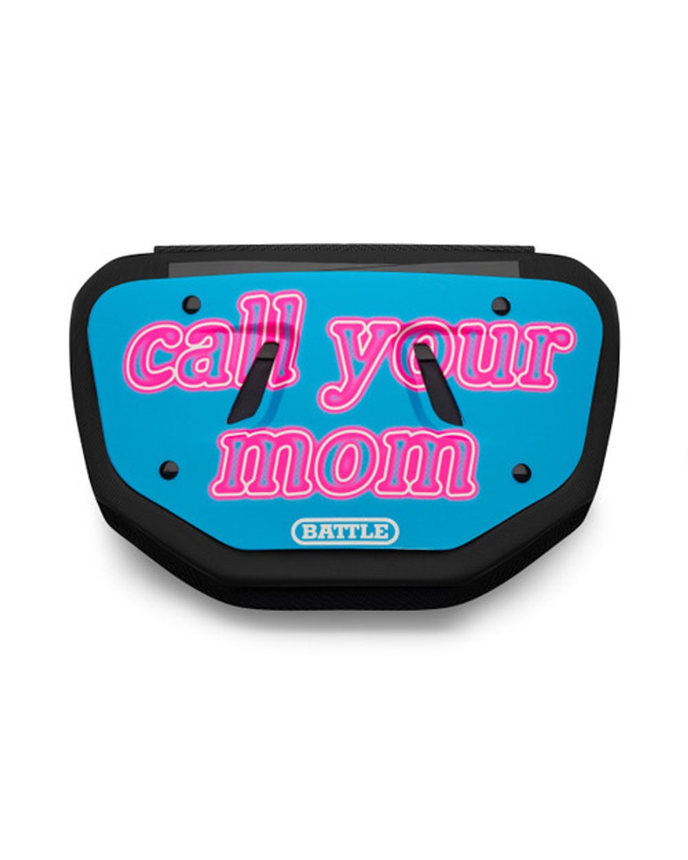 "Call Your Mom" Adult Chrome Football Back Plate