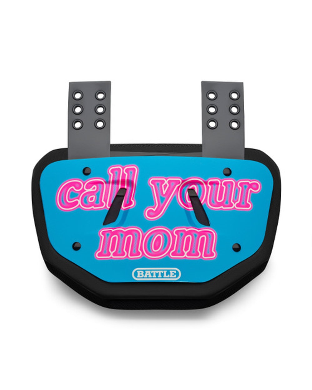 "Call Your Mom" Adult Chrome Football Back Plate