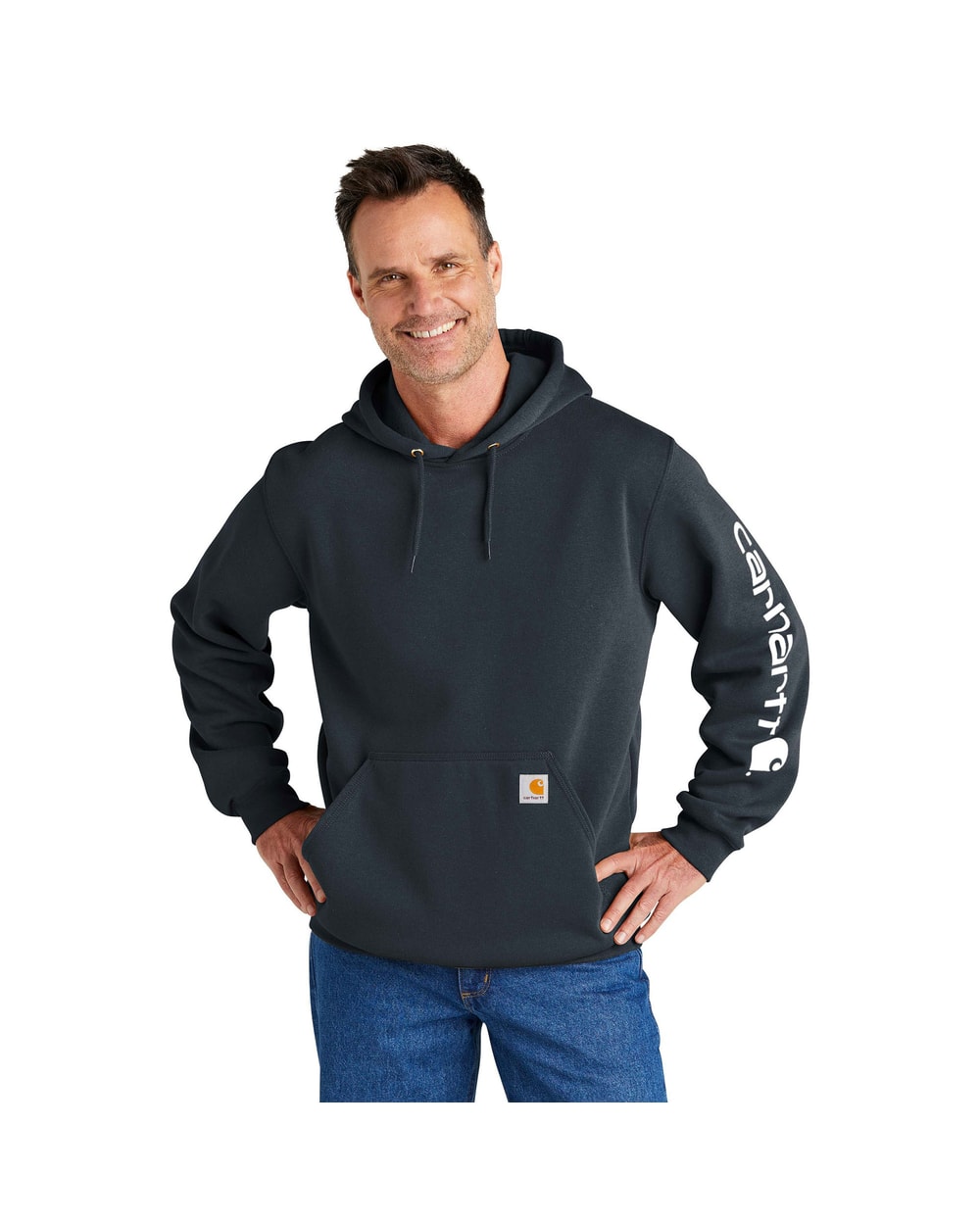 Carhartt Midweight Hooded Sweatshirt - Navy - front