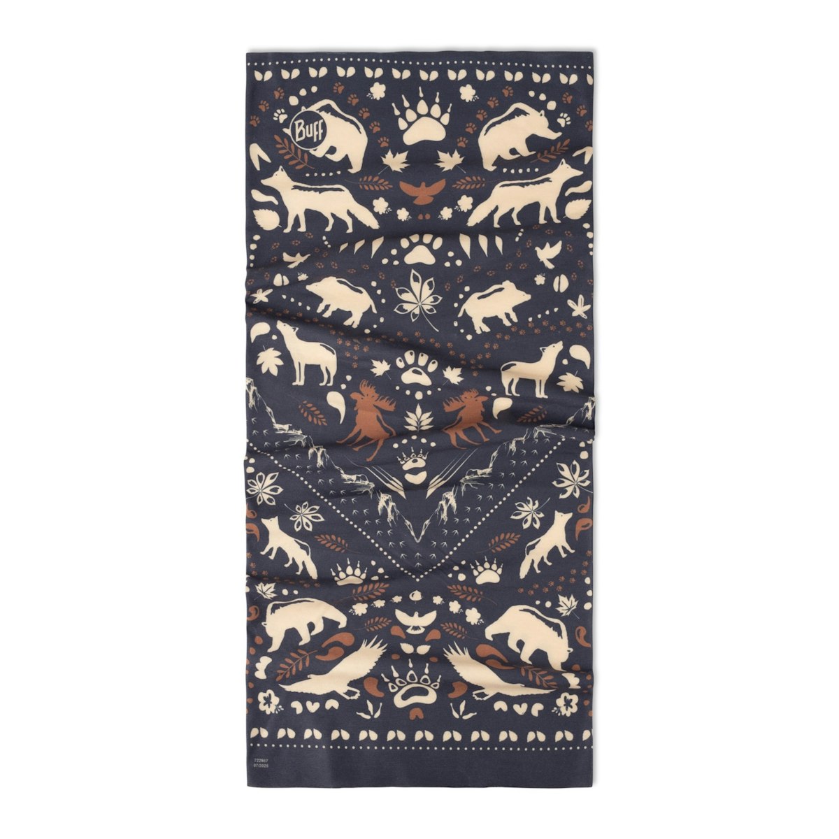 Buff Original EcoStretch Neckwear - Apalash Night Blue - Apalash Night Blue, flat