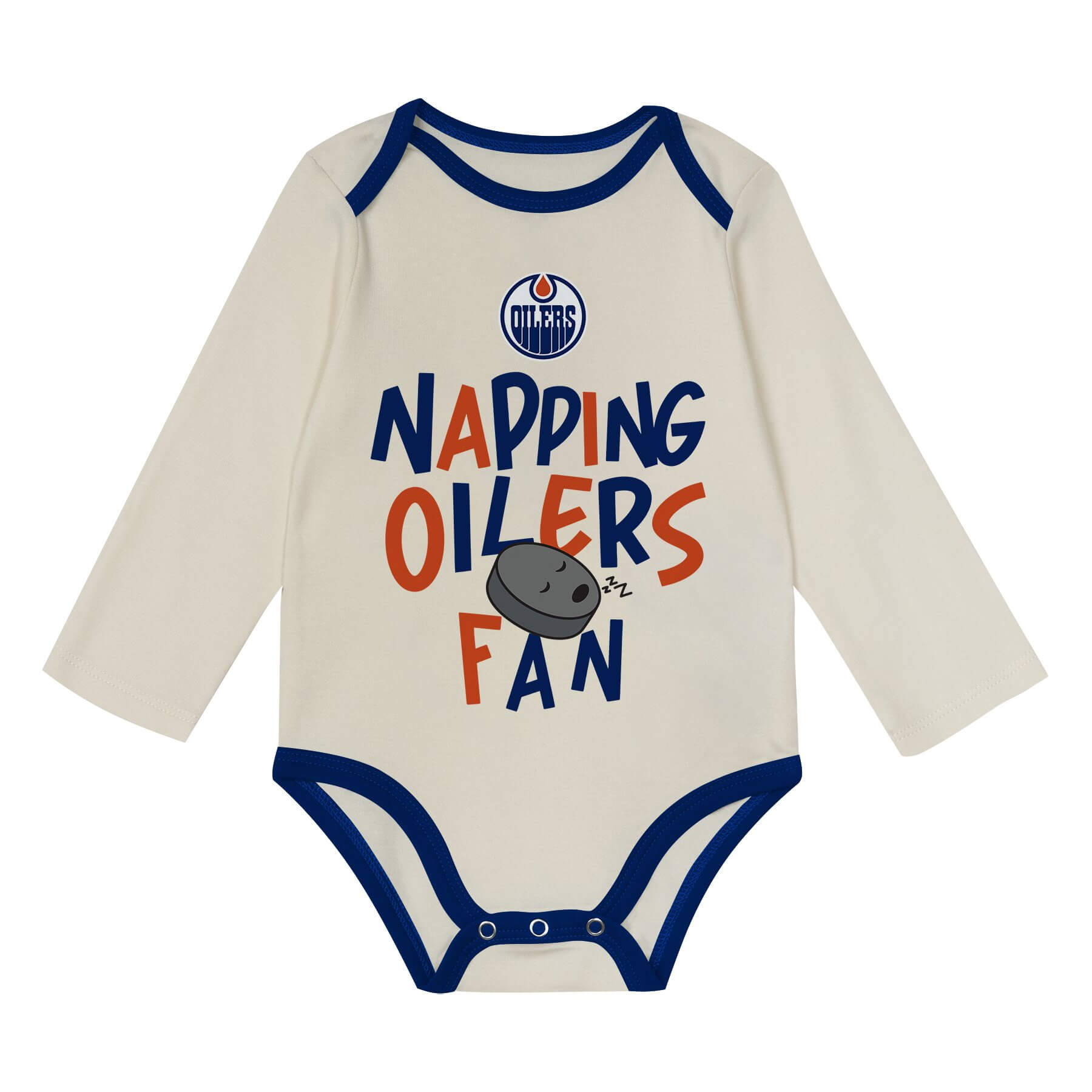 Outerstuff Infant Edmonton Oilers Little Champ 3 Piece Creeper Set