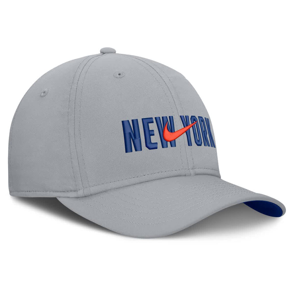 Nike New York Mets Primetime Rise Adjustable Hat - Grey