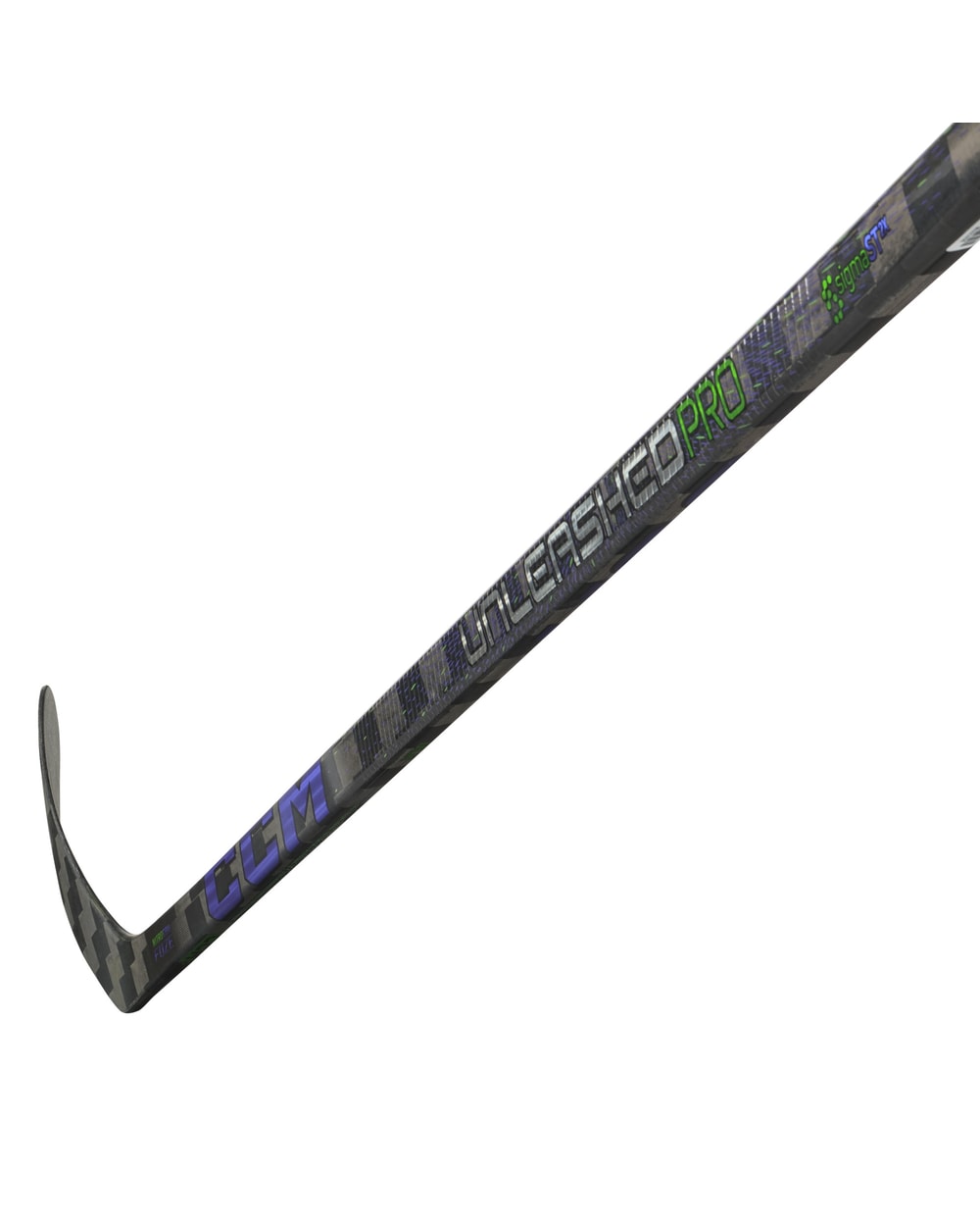 CCM Intermediate Ribcor Trigger Unleashed Pro TS Hockey Stick - blade detail