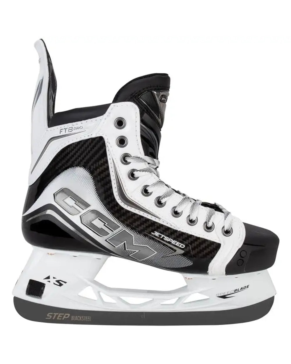 CCM JetSpeed FT8 Pro Senior Hockey Skates- White