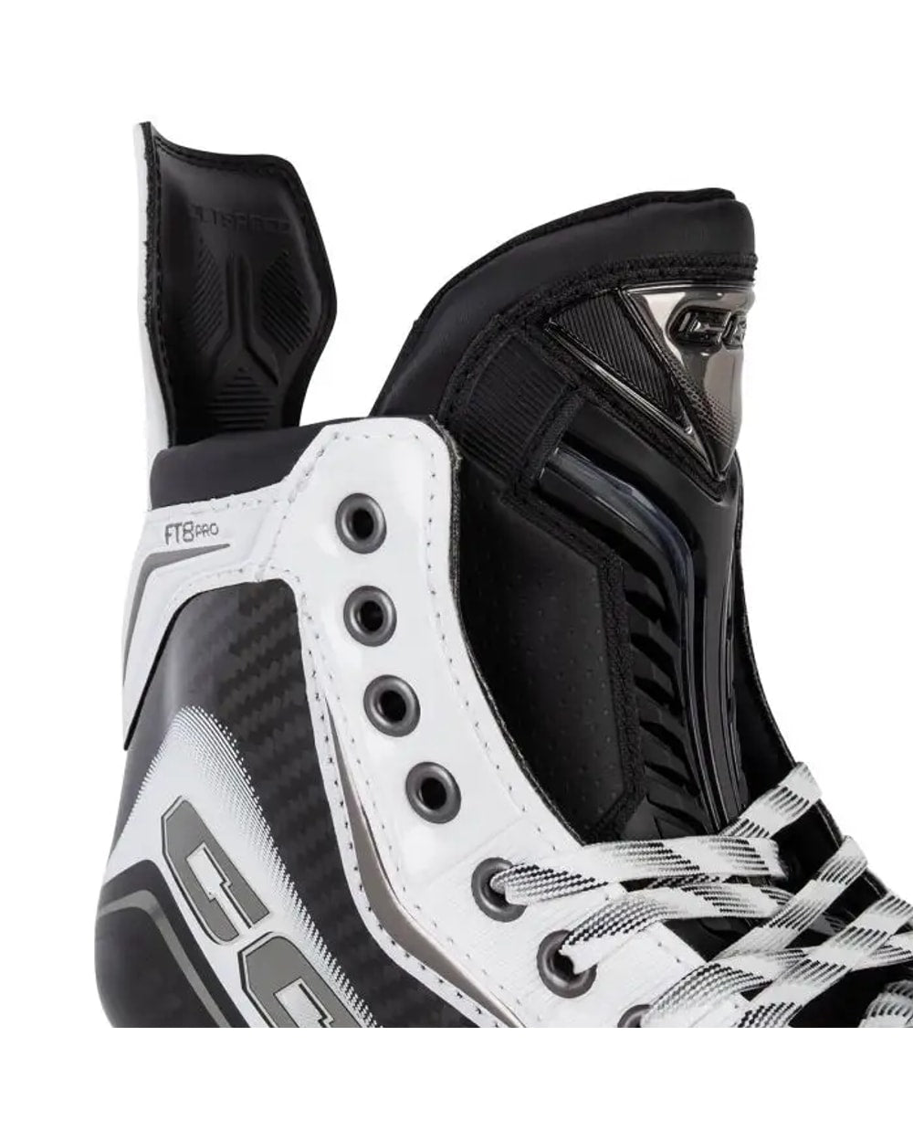 CCM JetSpeed FT8 Pro Senior Hockey Skates- White