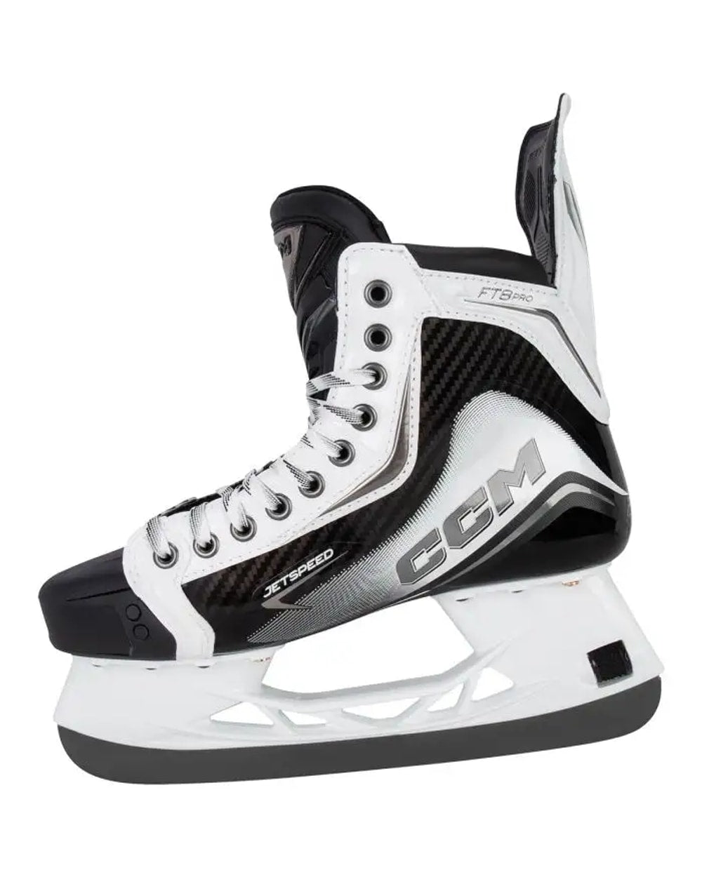 CCM JetSpeed FT8 Pro Senior Hockey Skates- White