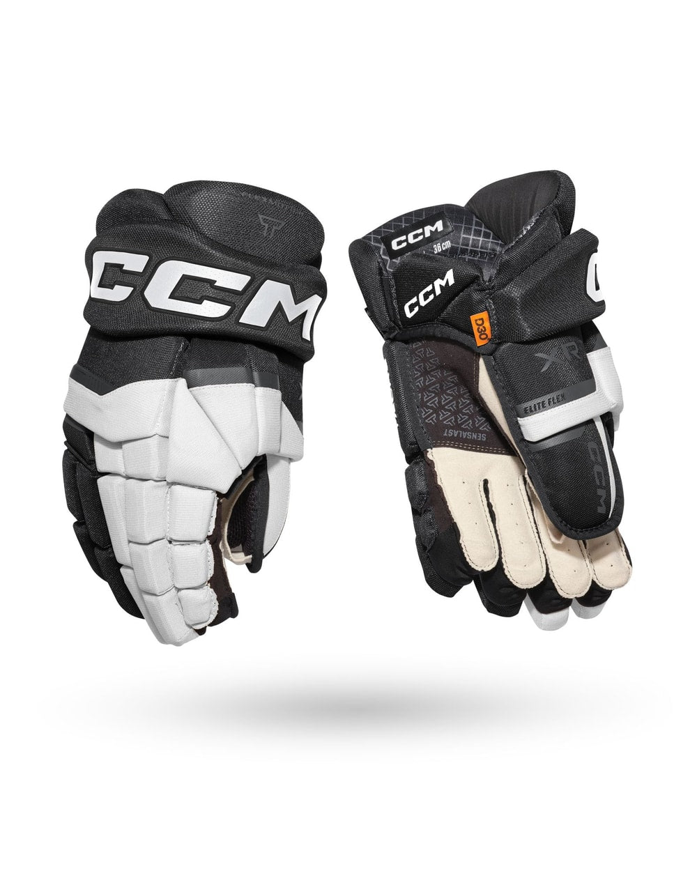 CCM Junior Tacks XR Hockey Gloves - White/Black