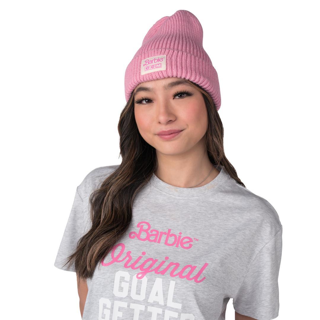 CCM Senior Barbie Cuffed Toque - Pitaya Pink, front view