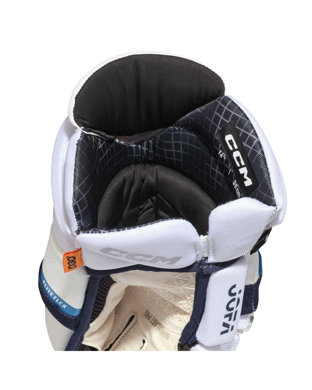 CCM Senior JOFA Hockey Gloves - White/Navy detail