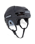 CCM Senior Tacks 720 Matte Hockey Helmet - Black Matte, front three-quarter view