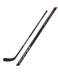 CCM Senior Tacks Recharge 70 Hockey Stick - Black/Orange, front view with shaft detail