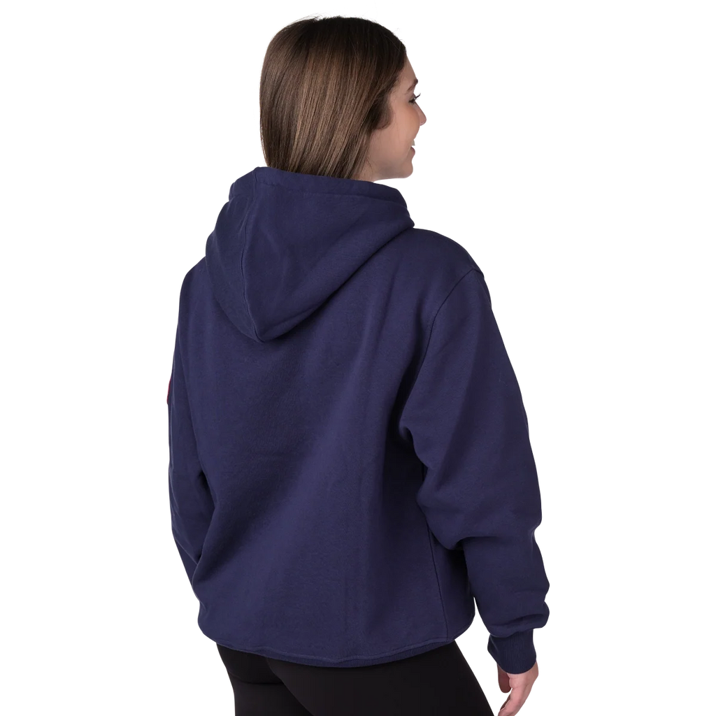 CCM Women's Barbie Hockey Hoodie - Navy, back view