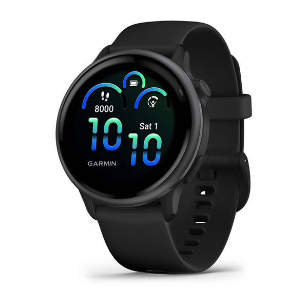 Garmin Vivoactive 6 GPS Smartwatch - SLATE, front view