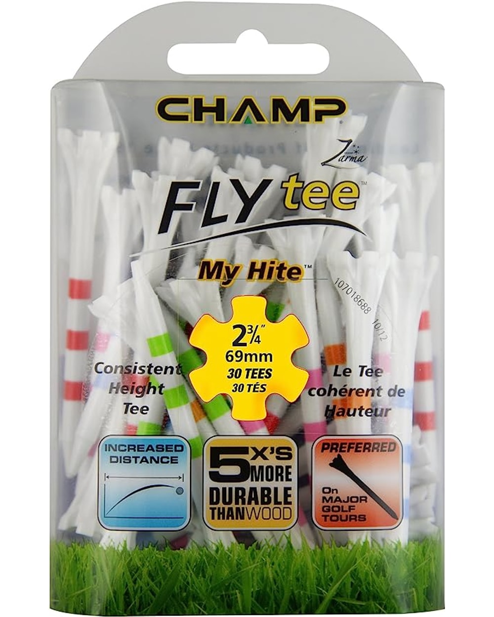 Tee Mate Champ Myhite Flytee 3 1/4" Mix