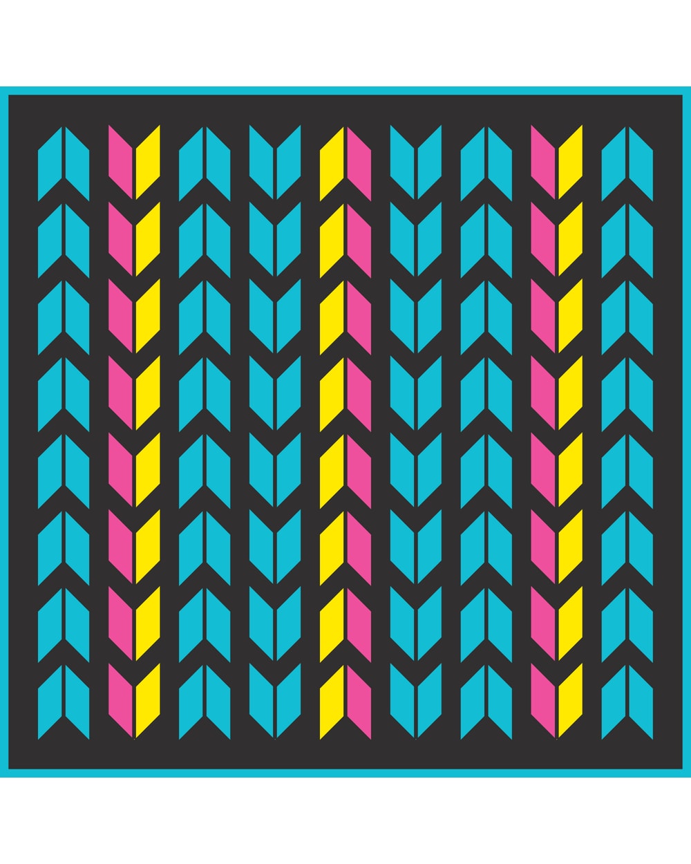 Cheveron Outdoor Mat - 9’ x 9’