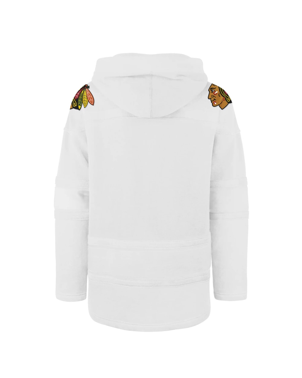 '47 Brand Chicago Blackhawks White Out LACER Hoodie