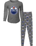 Child NHL Long Sleeve T-shirt & Pant Sleep Set - Edmonton Oilers