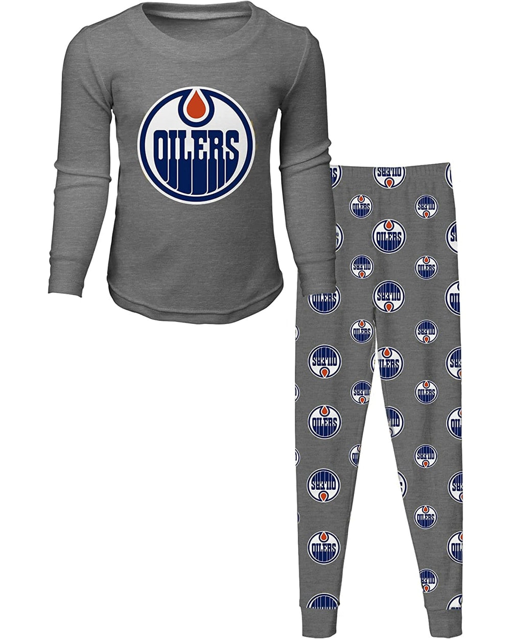 Child NHL Long Sleeve T-shirt & Pant Sleep Set - Edmonton Oilers