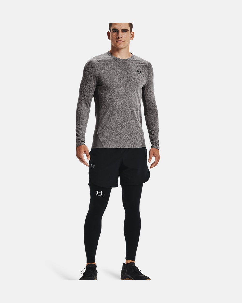 Men's Cold Gear Armour Fitted Crew Long Sleeve