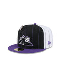 New Era Colorado Rockies Pinstripe 59FIFTY Fitted Hat