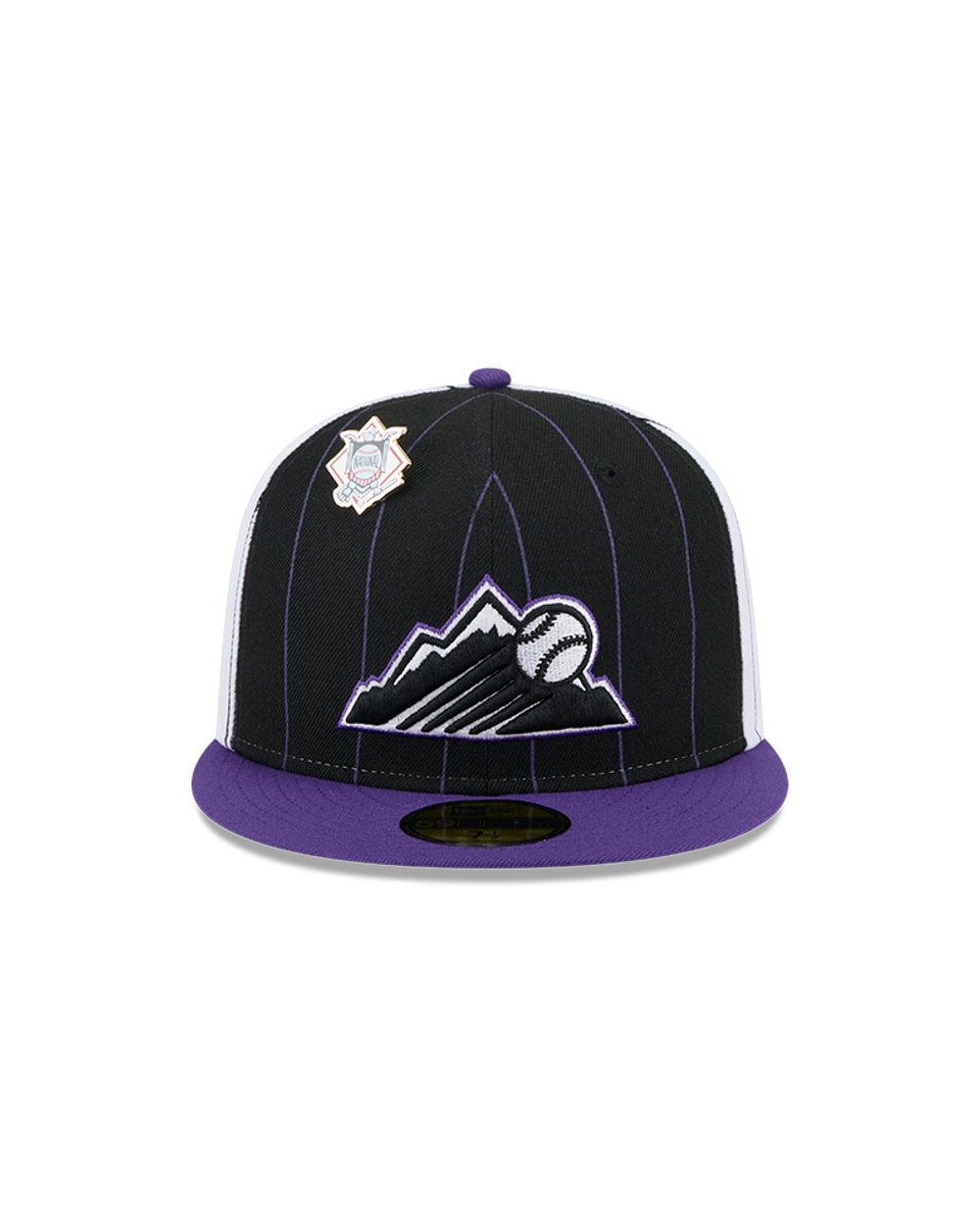 New Era Colorado Rockies Pinstripe 59FIFTY Fitted Hat