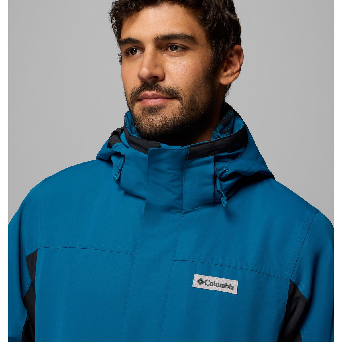 Columbia Men's Bugaboo IV Fleece Interchange Jacket - Phoenix Blue - collar detail