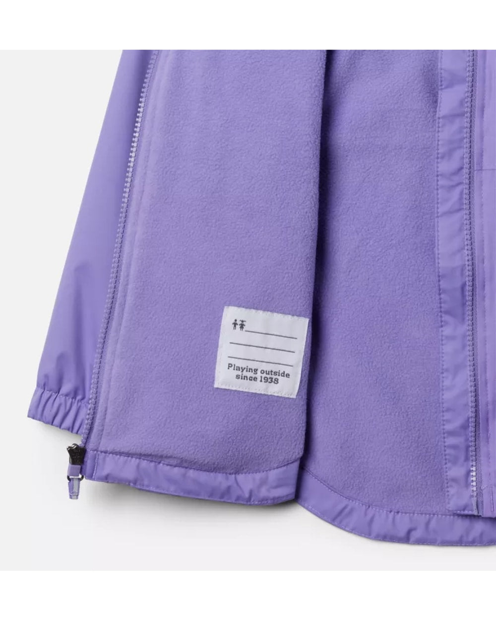 Columbia Girls' Rainy Trails II Fleece Lined Rain Jacket