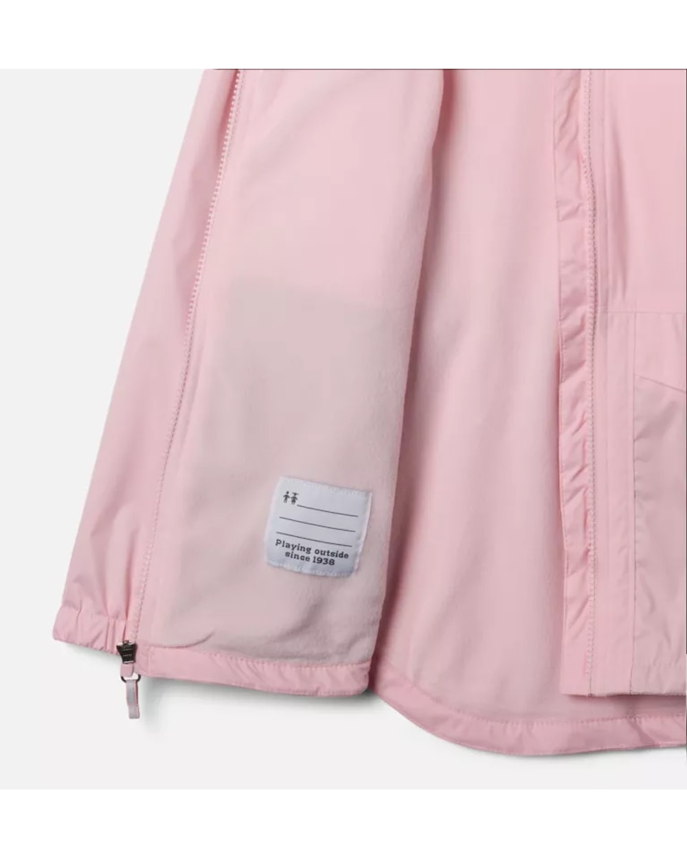 Columbia Girls' Rainy Trails II Fleece Lined Rain Jacket