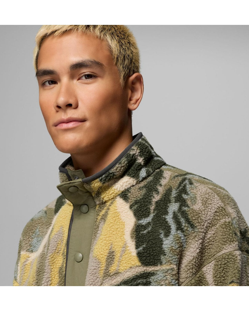 Columbia Men's Helvetia II Printed Half Snap Printed Fleece Pullover