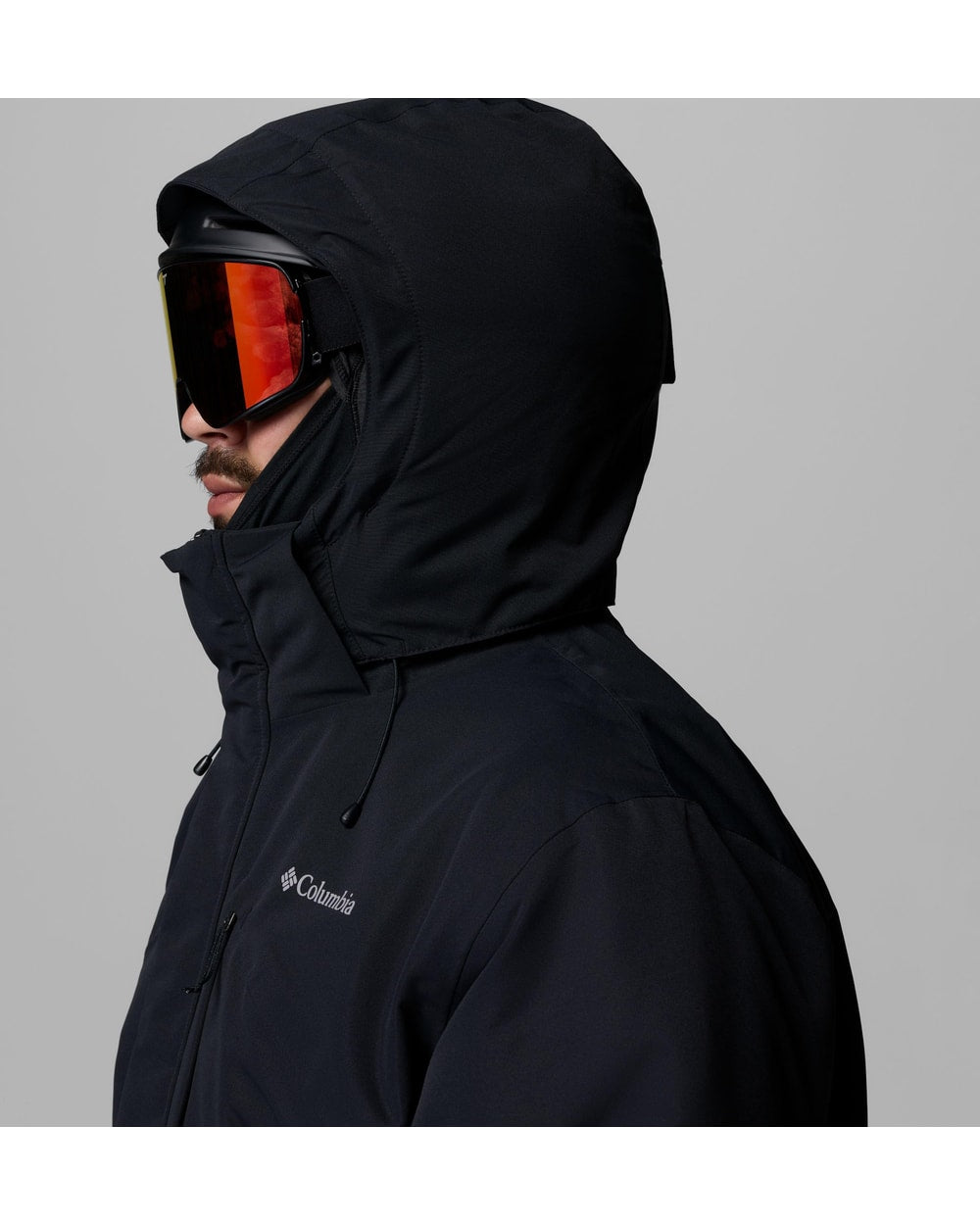 Columbia Men's Last Tracks III Jacket - Big - Black - hood detail