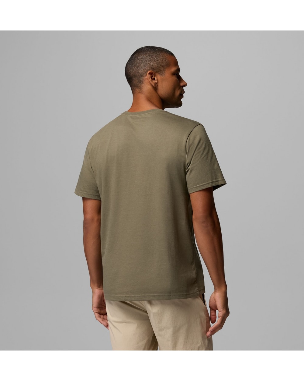 Columbia Men's Organic Cotton Seasonal Graphic T-Shirt - Stone Green - back