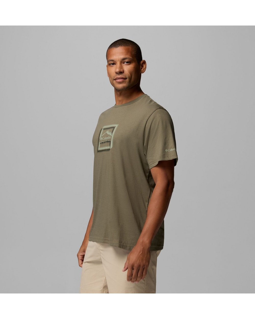 Columbia Men's Organic Cotton Seasonal Graphic T-Shirt - Stone Green