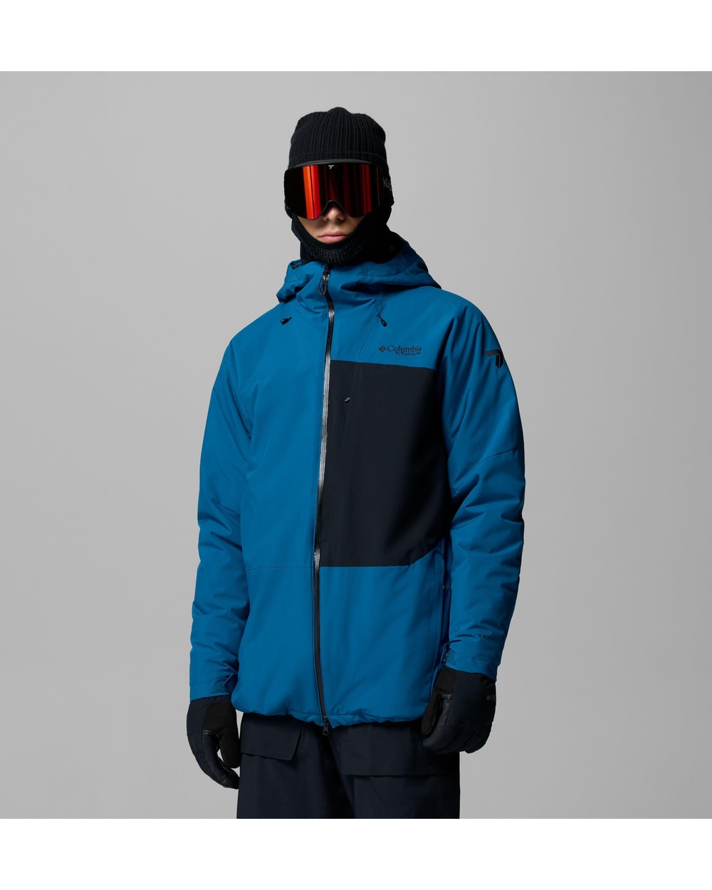 Columbia Men's Winter District III Waterproof Ski Jacket - PHOENIX BLUE/BLACK