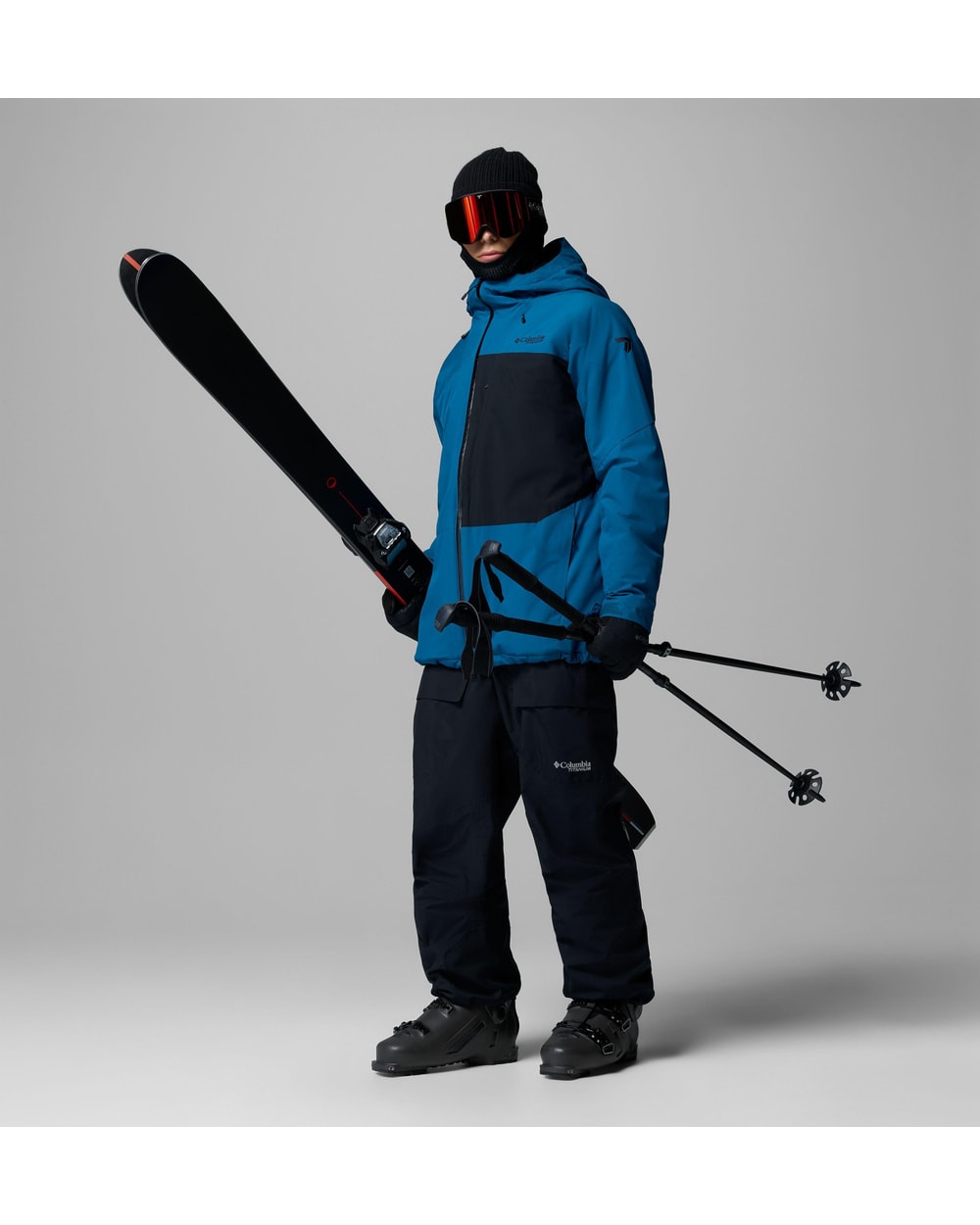 Columbia Men's Winter District III Waterproof Ski Jacket - PHOENIX BLUE/BLACK