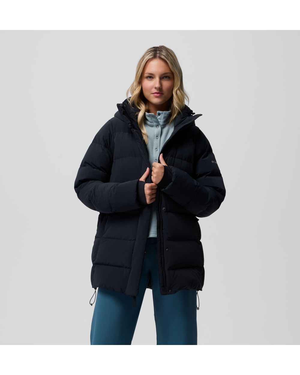 Columbia Amaze Puff Mid Hooded Jacket - Black