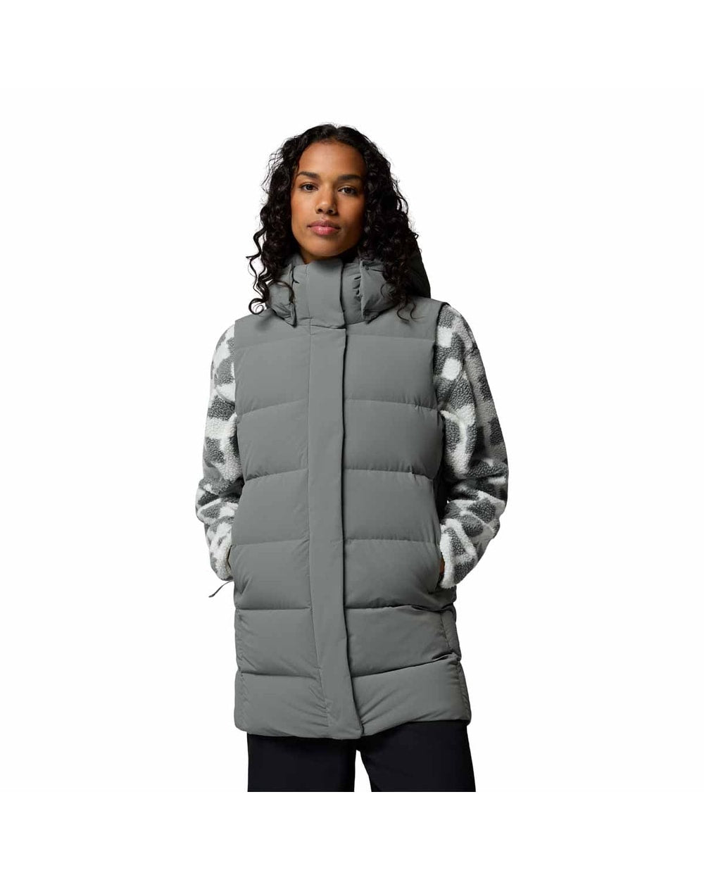 Columbia Amaze Puff Mid Hooded Vest - Sedona Sage