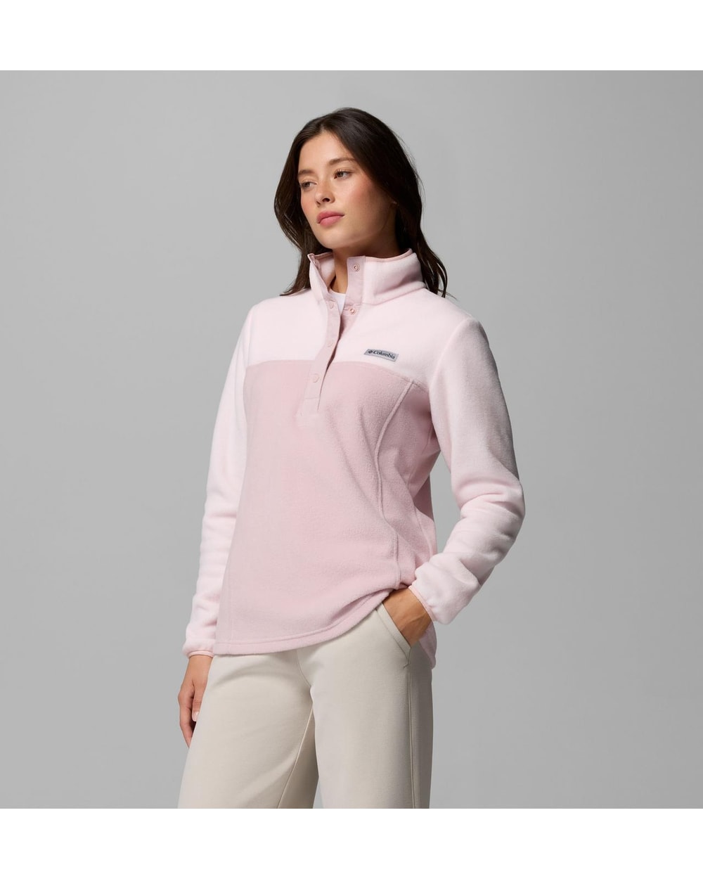 Benton Springs Half Snap Fleece II - Mineral Pink, alternate