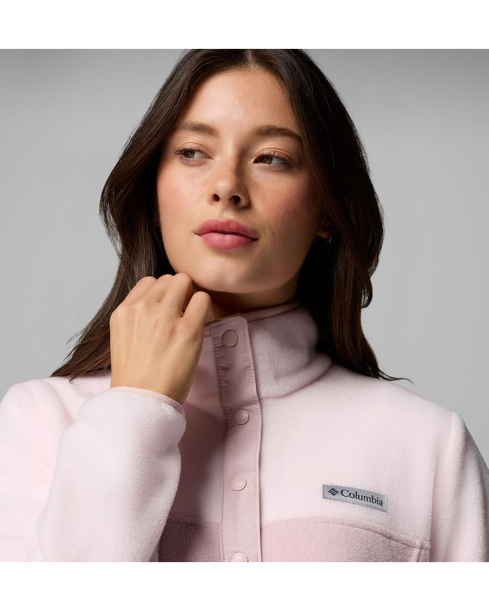 Benton Springs Half Snap Fleece II - Mineral Pink, detail