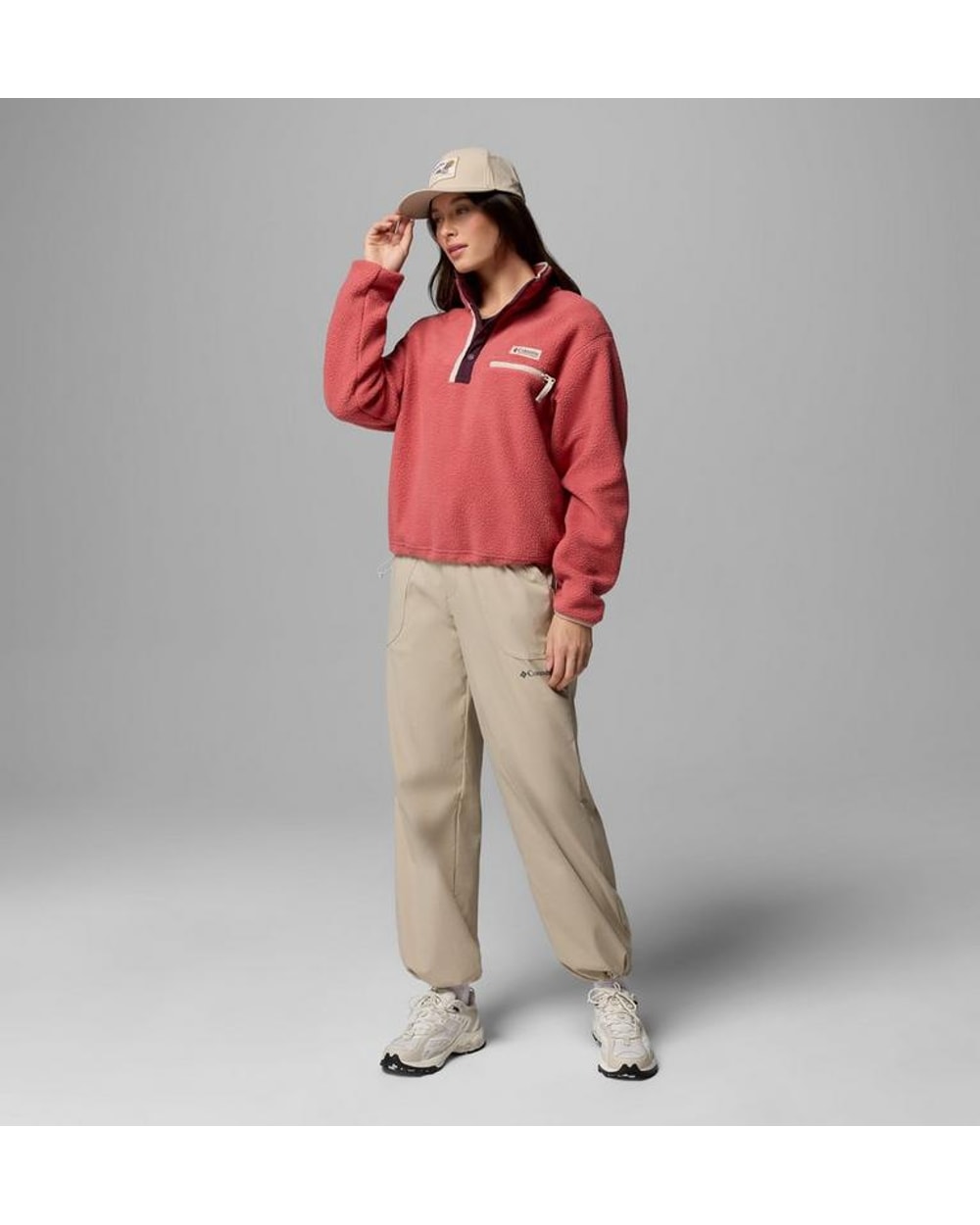 Columbia Women's Helvetia II Cropped Half Snap Fleece Pullover