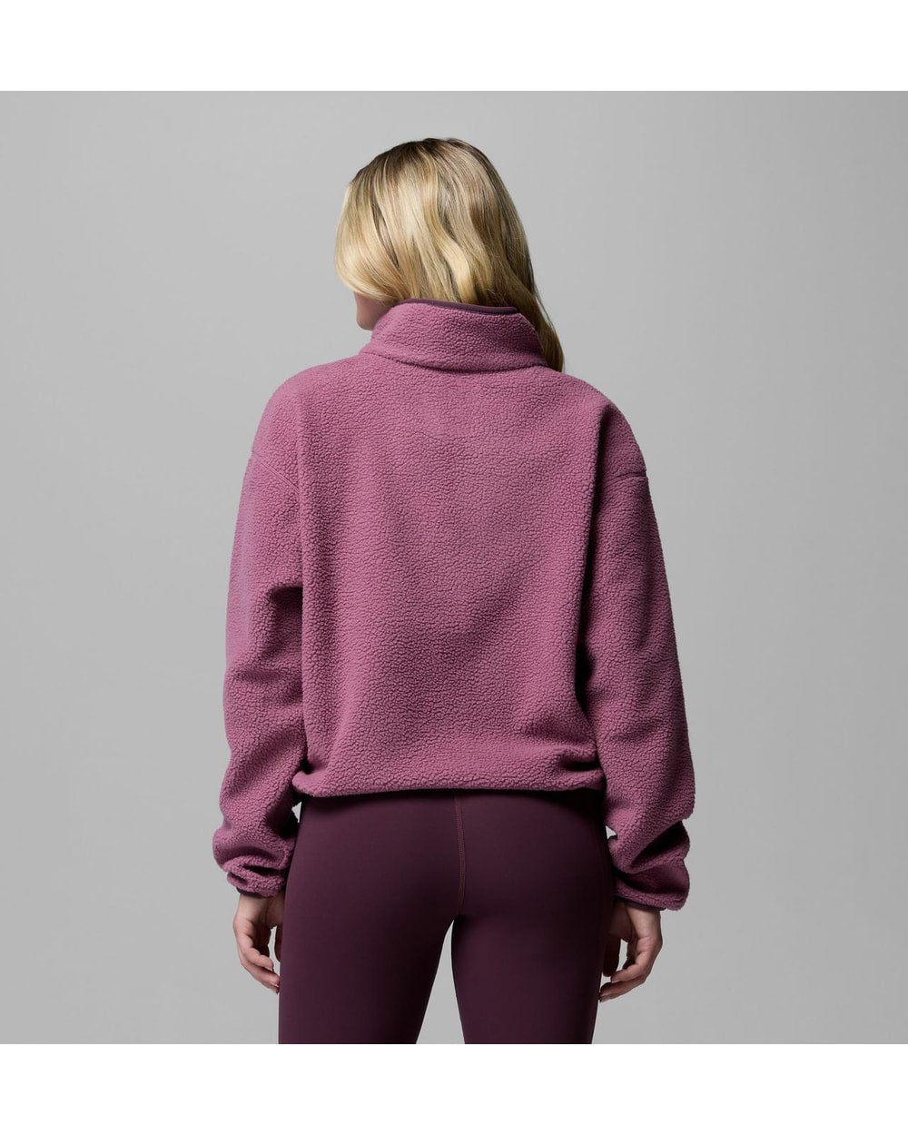 Helvetia II Cropped Half Snap - Antique Mauve, back