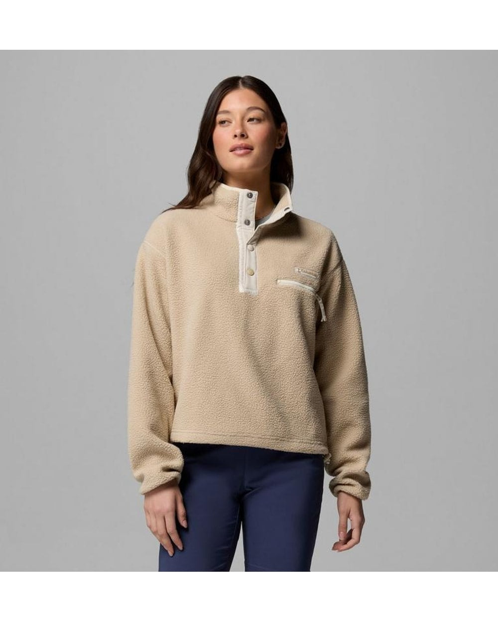 Columbia Women's Helvetia II Cropped Half Snap Fleece Pullover