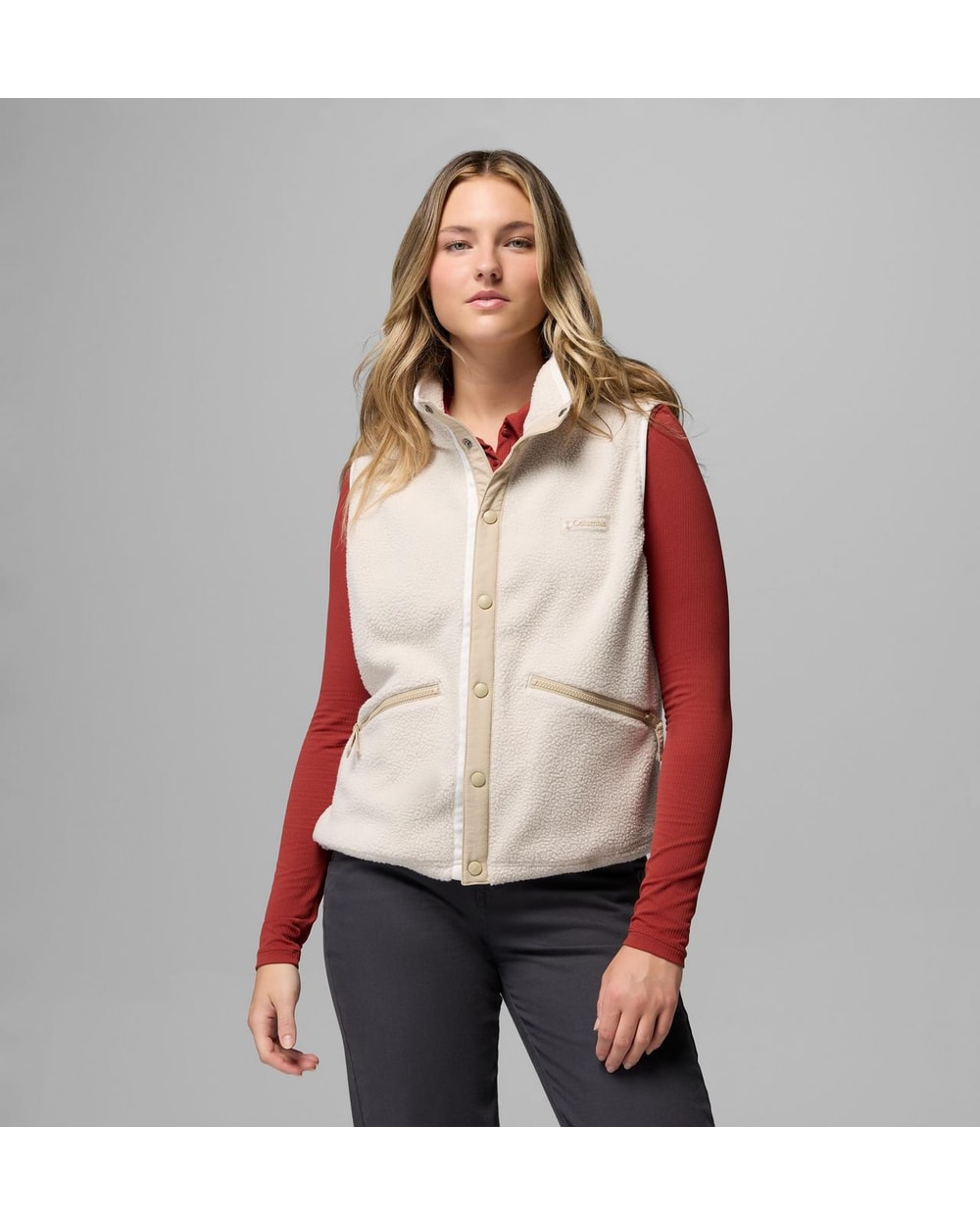 Columbia Women's Helvetia Vest - Dark Stone, front