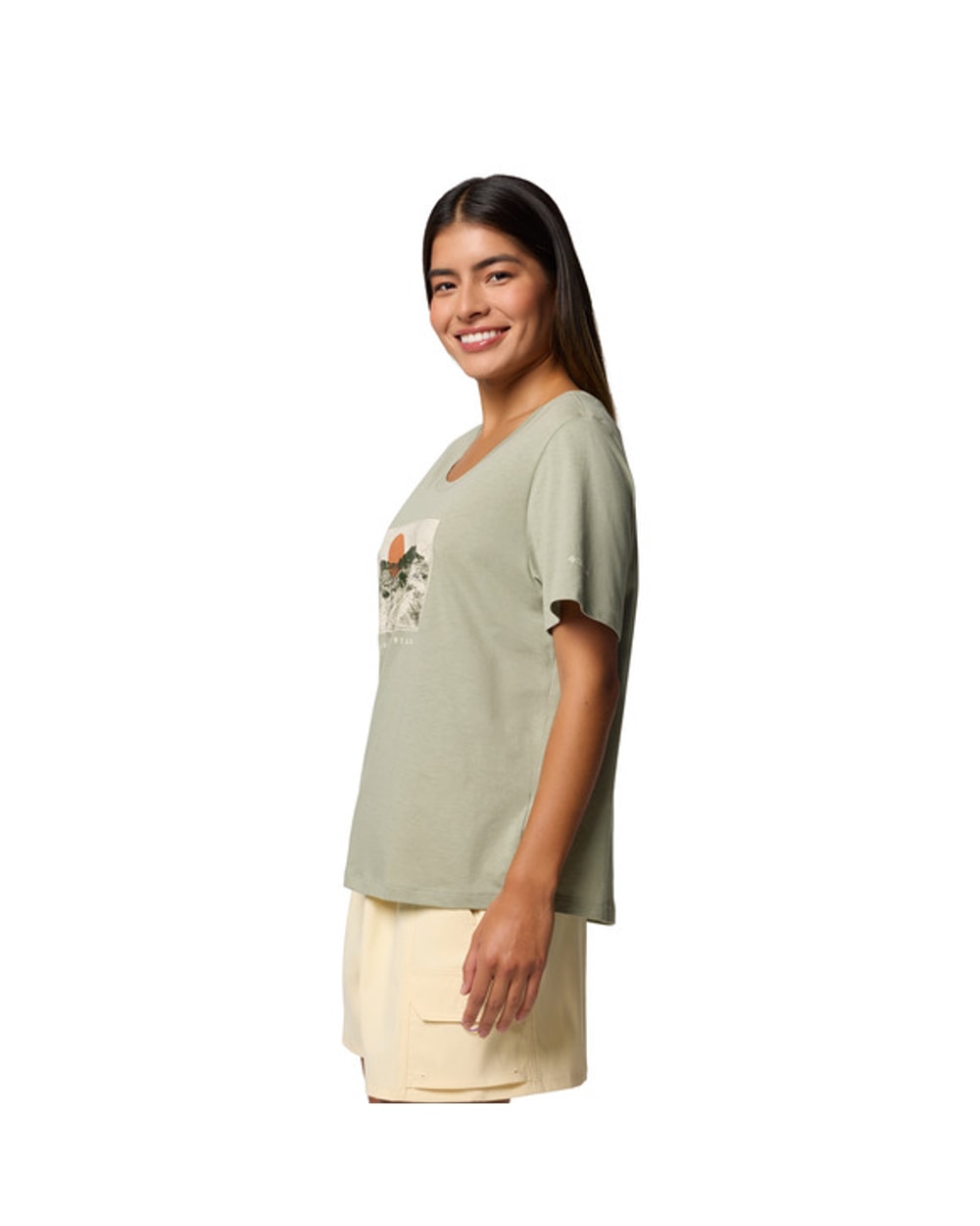 Columbia Women's Ruby Springs Graphic Scoop Neck Short Sleeve Shirt