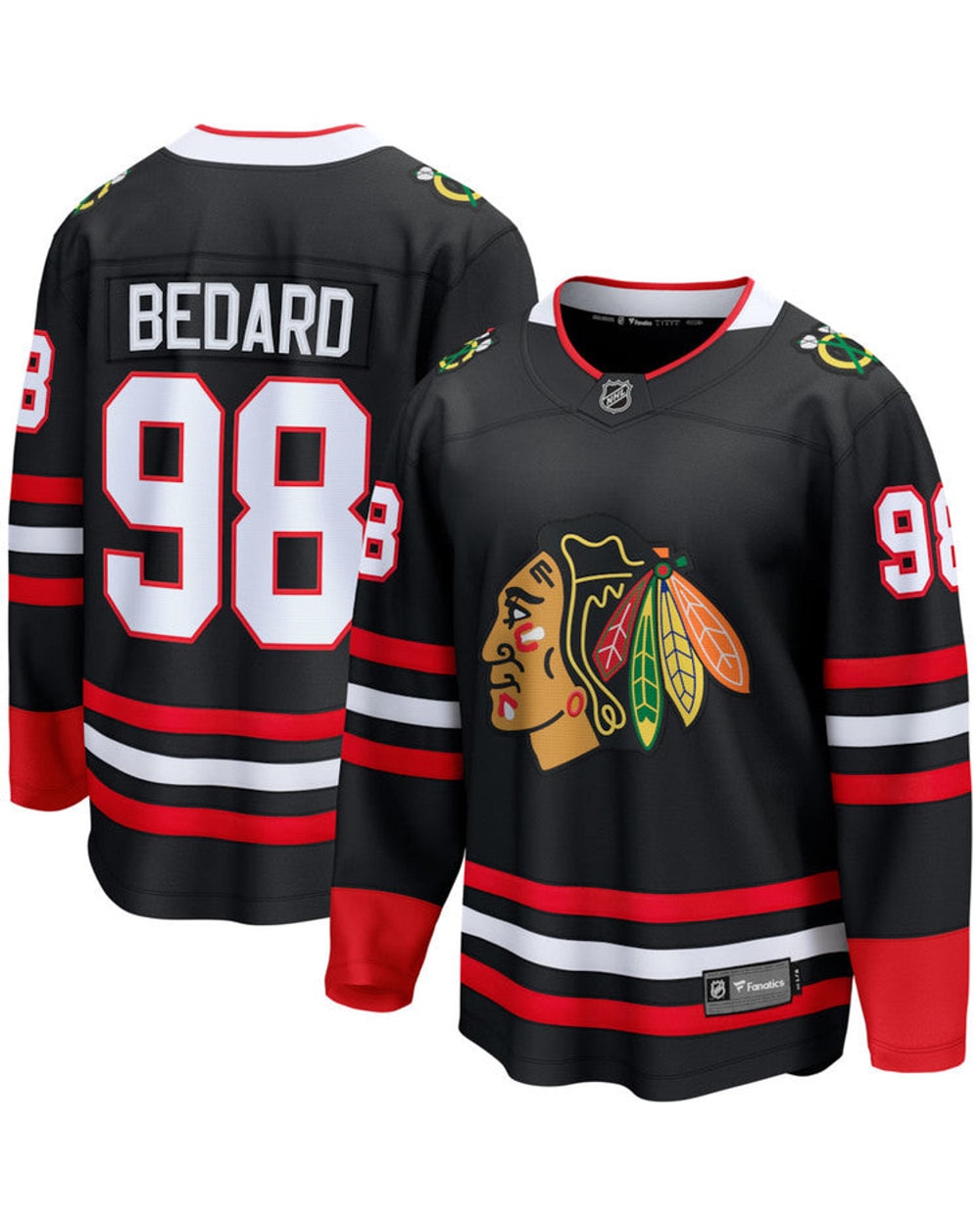 Fanatics Chicago Blackhawks Alternate Breakaway Jersey - Bedard